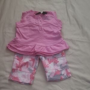 Calvin Klein Collection Pink and White Kids Matching Set